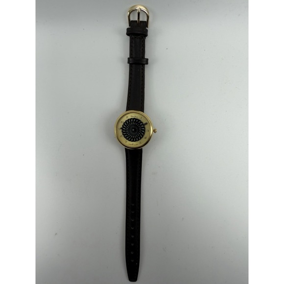 Saint-Jean Ladies Watch Swiss Made New Battery Kaleidoscope 30MM 7.25" Leather‎ - Picture 4 of 12